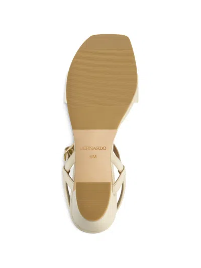 Bernardo Canto Leather Platform Sandals In Neutral