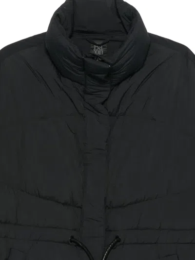 Bacon Drawstring Padded Coat In Black