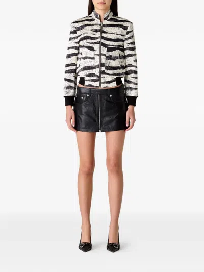 R13 Stand-collar Jacket In Multi