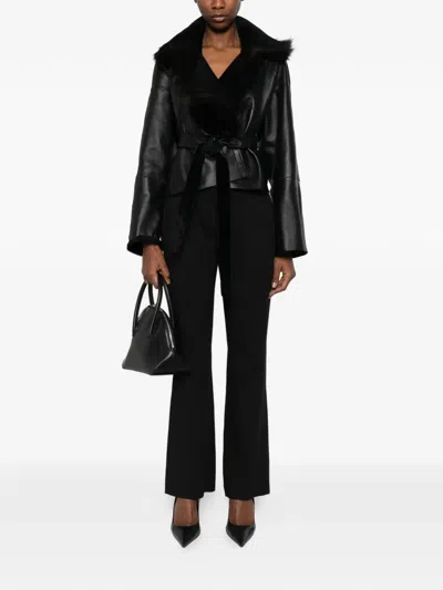 Coperni Flared Trousers In Black