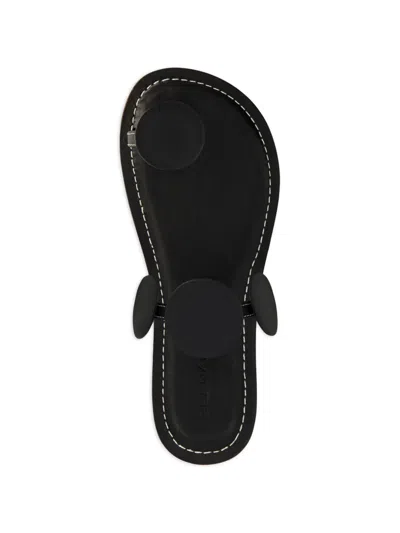 Bernardo New Moon Circle Leather Flat Sandals In Multi
