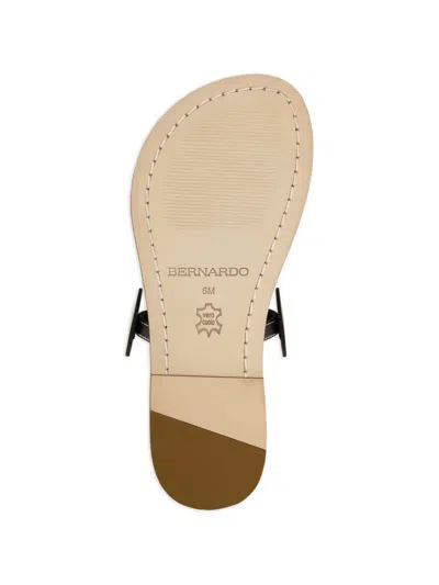 Bernardo New Moon Circle Leather Flat Sandals In Multi
