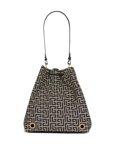 Balmain Brunello Cucinelli Openwork Knit Top With Sequins In Multi