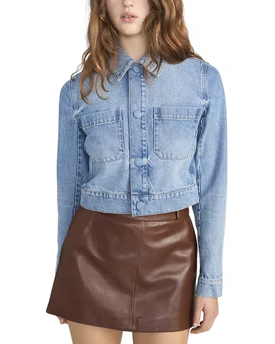 Frame The Small Denim Jacket In Blue