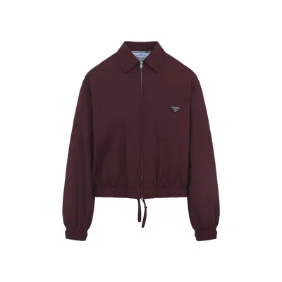 Prada Polyester Jacket In Purple