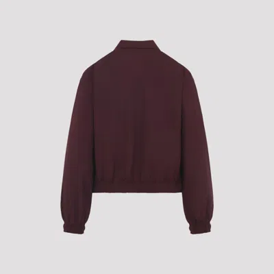 Prada Polyester Jacket In Purple