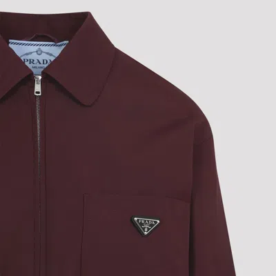 Prada Polyester Jacket In Purple