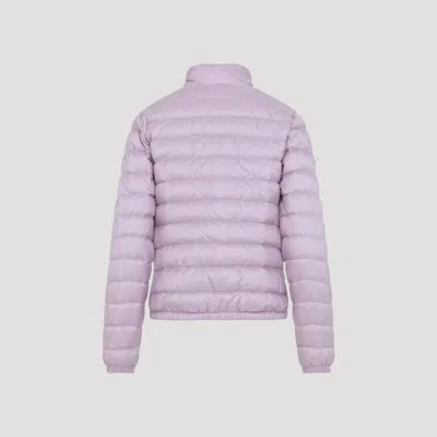 Moncler Lans Zip-up Short Padded Jacket In Purple