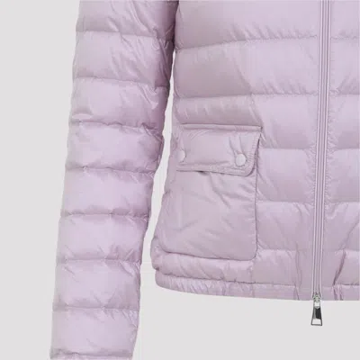 Moncler Lans Zip-up Short Padded Jacket In Purple