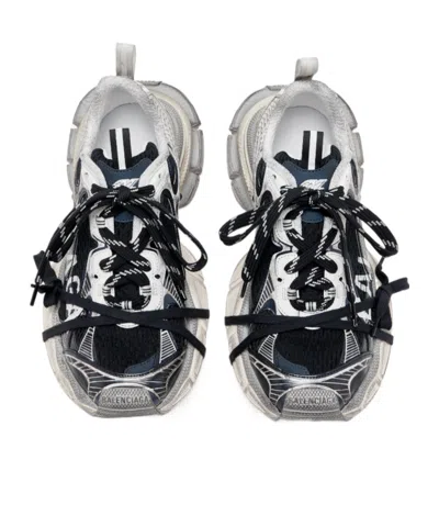 Balenciaga 3xl Split Logo Nylon And Mesh Sneakers In Multi