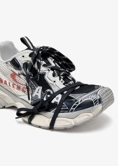 Balenciaga 3xl Split Logo Nylon And Mesh Sneakers In Multi