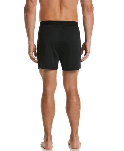 Perry Ellis Men's 3-pack Solid Luxe Boxer Short In Black