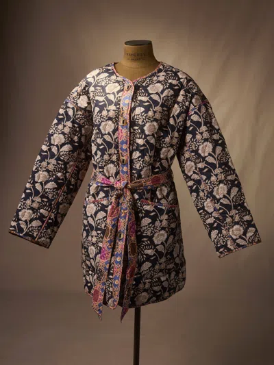 Faherty Reversible Quilted Jacket In Black