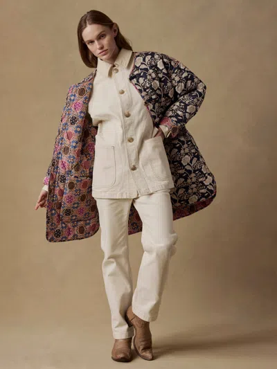 Faherty Reversible Quilted Jacket In Black