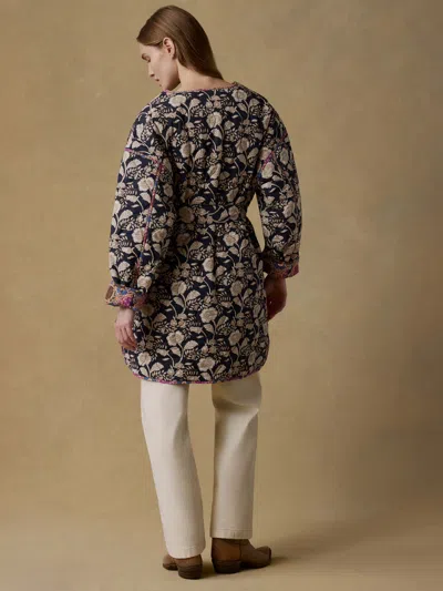 Faherty Reversible Quilted Jacket In Black