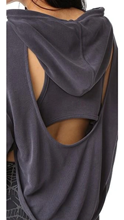 Shop Free People Fp Movement Back Into It Hoodie In Black