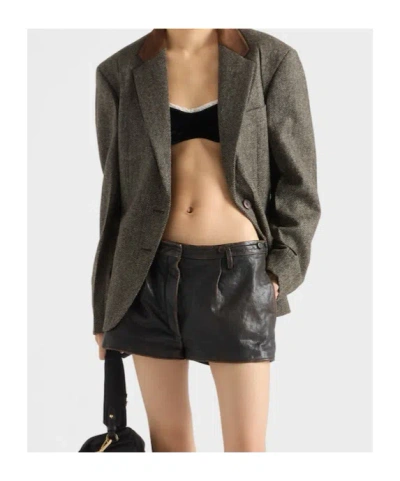 Prada Bh-top Aus Samt In Black