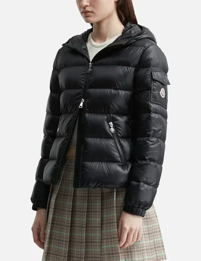 Moncler Long-sleeved Down Jacket In Black