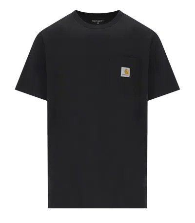 Carhartt Loose Fit Heavyweight Short Sleeve Pocket T-shirt In Black