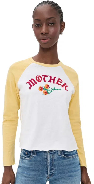 Mother The Vintage Sporty Concert Printed Cotton-blend Jersey T-shirt In Multi
