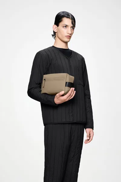 Rains Zip-fastening Wash Bag In Nude