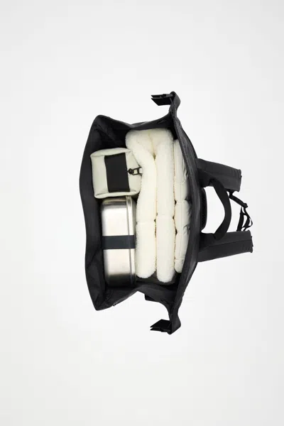 Rains Trail Mountaineer Rolltop Front-pocket Backpack In Black