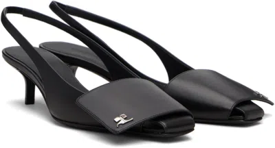 Courrèges Fold Kitten Heel Slingback Pump In Black