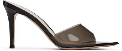 Gianvito Rossi Pointed Plexiglass Sandals With 85mm Heel Height In Black
