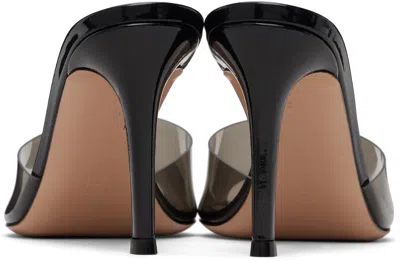 Gianvito Rossi Pointed Plexiglass Sandals With 85mm Heel Height In Black