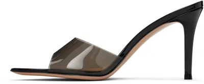 Gianvito Rossi Pointed Plexiglass Sandals With 85mm Heel Height In Black