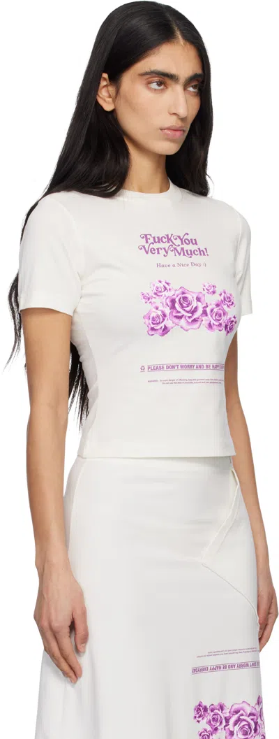 Vetements Printed T-shirt In White