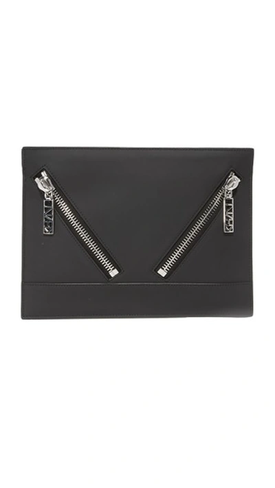 Shop Kenzo Kalifornia Clutch In Black