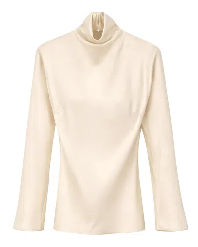 Rohe Satin Waisted Top In White