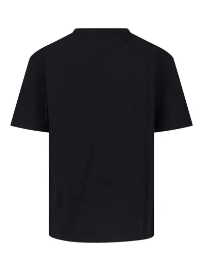 Valentino Garavani Cotton T-shirt With Panther Print In Black