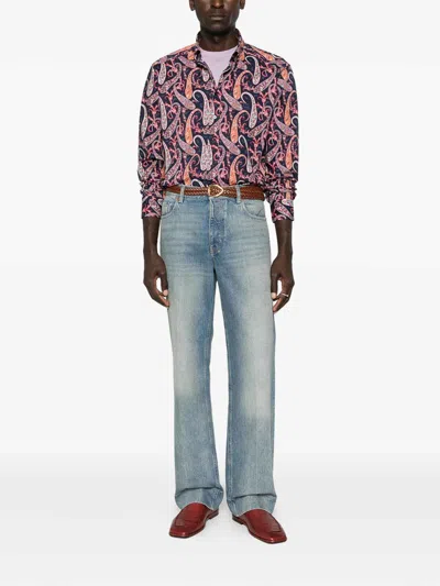 Etro Blue Shirts Men In Multi