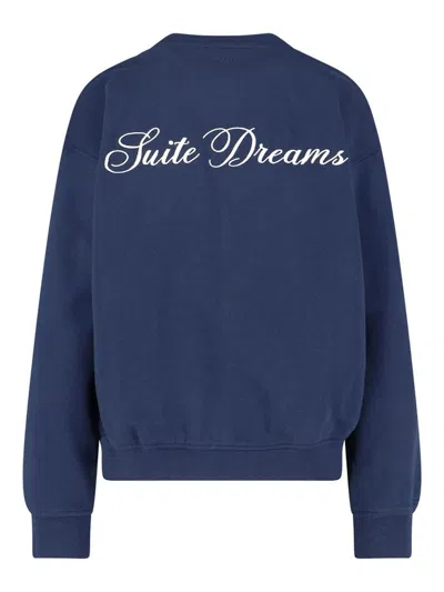 Frame Ritz Crew Neck Sweatshirt In Blue