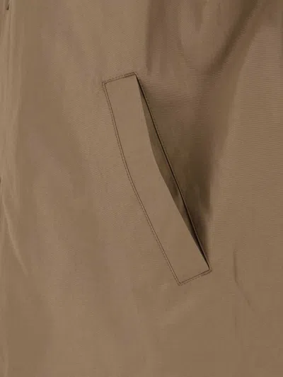A.p.c. Snap Button Cotton-blend Classic Jacket In Brown