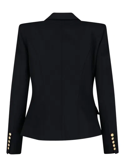 Balmain Classic Double-breasted Blazer In Black
