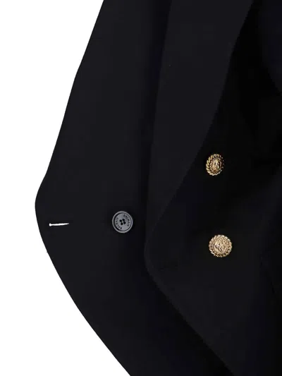 Balmain Classic Double-breasted Blazer In Black