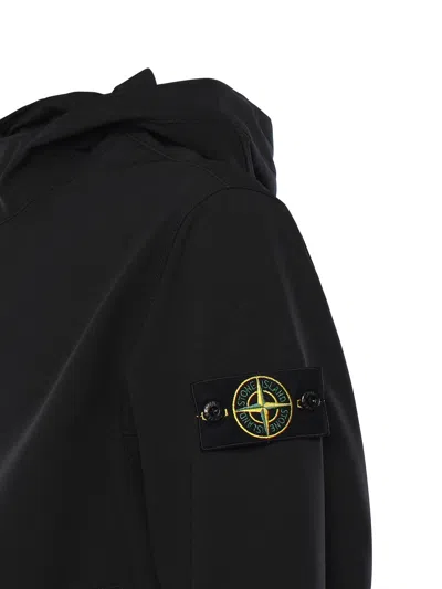 Stone Island Outerwear In Black