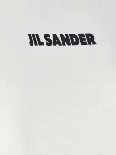 Jil Sander Logo Sweater In White