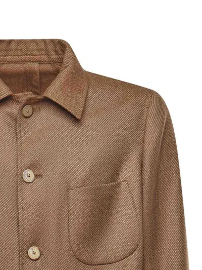 Santaniello Cavalry Wool Set In Brown