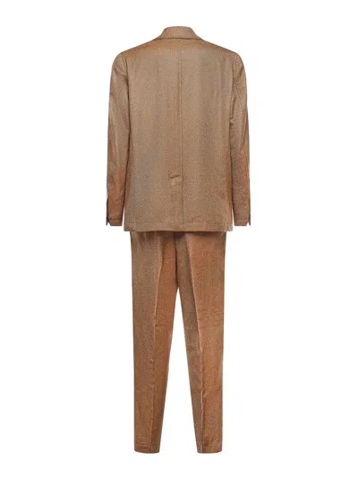 Santaniello Cavalry Wool Set In Brown