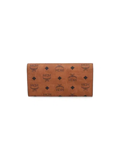 Mcm Chain Wallet In Brown