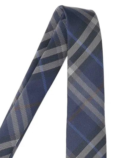 Burberry Silk Tie In Blue