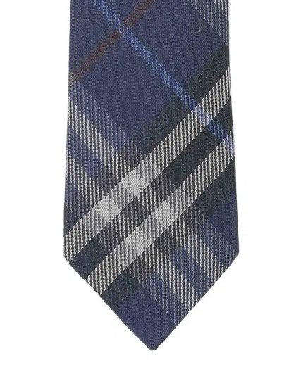 Burberry Silk Tie In Blue