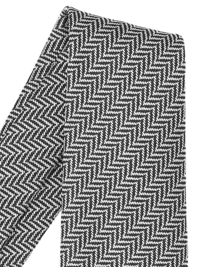 Tom Ford Geometric Pattern Tie In Gray