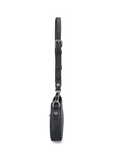Vivienne Westwood Tasha Shoulder Phone Bag Faux Leather Black-3d-orb