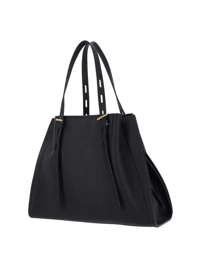 Minobossi Structured Shoulder Bag In Black