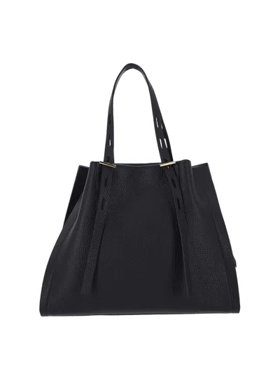 Minobossi Structured Shoulder Bag In Black